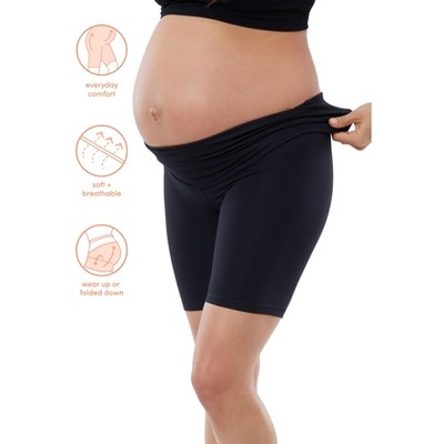 Ingrid & Isabel Basics Maternity Bike Short with Fold Down Panel Bundle 2 Pack - image 4