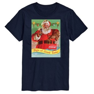 Men's - Coca-Cola - Sip Of Good Taste Vintage Coca Cola Santa Short Sleeve Graphic T-Shirt - 1 of 4