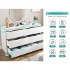CIPACHO Modern 6 Drawer Double Dresser Spacious Storage Chest for Bedroom Closet Living Room with Ample Space to Keep Home Tidy - 4 of 4