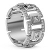 Pompeii3 1 1/4Ct Diamond Ring Men's Lab Created Wedding Band in White, Yellow, or Rose Gold - 2 of 4