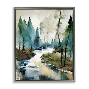 Stupell Industries Watercolor Creek Landscape, 25" x 31" - 1 of 4