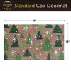 Briarwood Lane Winter Coir Doormat 30x18 Green Trees For Winter Coir Doormat - 3 of 3