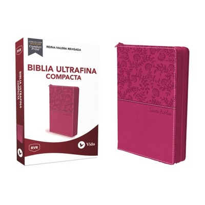 Rvr Santa Biblia Ultrafina Compacta, Leathersoft Con Cierre - by  Reina Valera Revisada (Leather Bound)