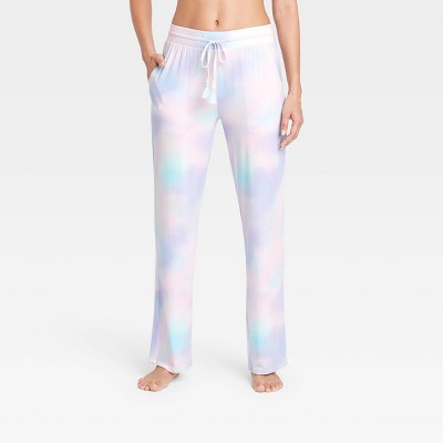 Women&#39;s Beautifully Soft Tie-Dye Pajama Pants - Stars Above&#8482; Blue L