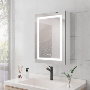26x20” LED Bathroom Cabinet, Anti-Fog, Dimmable, Touch Switch, Recessed/Surface Mount - 1 of 4