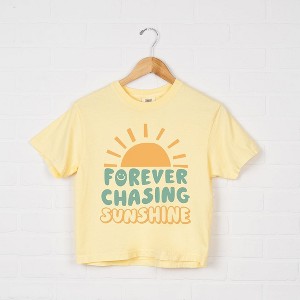 Simply Sage Market Women's  Forever Chasing Sunshine Short Sleeve Relaxed Fit Cropped Graphic Tee - 1 of 3