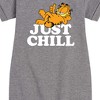 Girls' - Garfield - Just Chill Graphic Short Sleeve Fleece Dress - 2 of 4