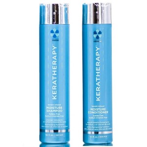 KERATHERAPY Keratin Infused Moisture Shampoo & Conditioner Duo, 10.1 fl. oz. Hydrating, Nourishing/Sulfate-Free with Collagen, Jojoba Oil & Kerabond. - 1 of 2