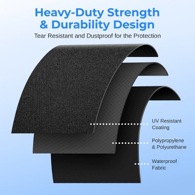 SereneLife Black Heavy-Duty UV-Resistant Patio Heater Cover Bag