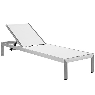 Modway Shore Outdoor Patio Aluminum Mesh Chaise