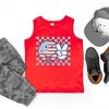 The Juniper Shop SmileyWorld Patriotic Checkered Peace Youth Tank Top - 4 of 4