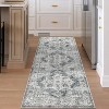 Acekool Washable Traditional Oriental Rug – Non-Slip, Stain Resistant, Low Pile, Soft Folding Floor Mat for Kitchen & Hallway - 2 of 4
