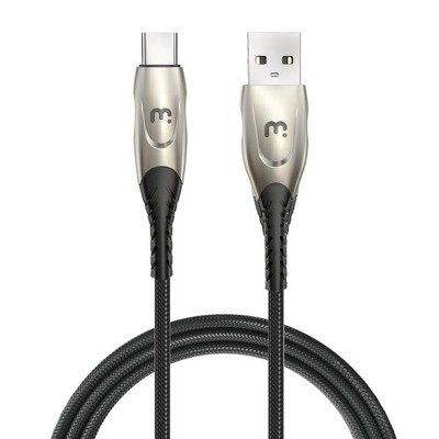 MyBat Pro USB-A to USB-C Zinc Alloy Cable - Black