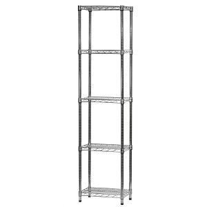 Shelving.com Chrome Wire Shelving with 5 Tier Shelves - - 1 of 4
