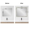 Amanti Art Mirror Makeover Bathroom Mirror Frame Border Kit - Fully Assembled Peel and Stick Frame - Mirror NOT Included - Dove Greywash Narrow Trim - 3 of 4