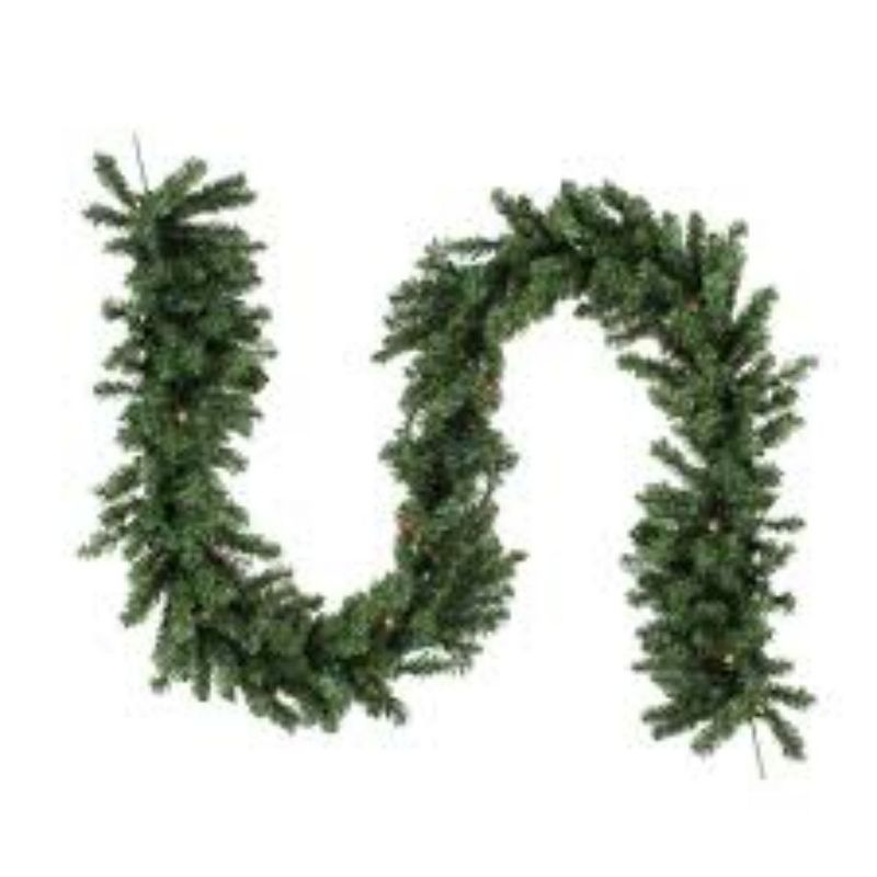 Northlight Pre-Lit Battery Operated Pine Artificial Christmas Garland - 9' x 10" - LED Multi Lights, 4 of 6