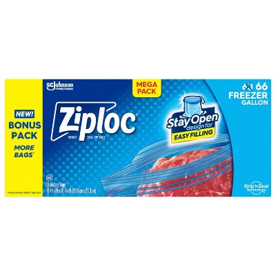 Ziploc Freezer Gallon Bags with Grip 'n Seal Technology