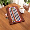 Slickblue Tabletop Cribbage Board Game – Giant Roll-Out Mat with Pawns and Cards for Easy, Fun Play - 3 of 3