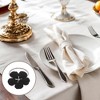Unique Bargains Napkin Rings Small Flower Stainless Steel 1 Pc - 2 of 3