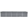 vidaXL Raised Garden Bed Galvanized Steel Outdoor Planter Gray - 2 of 4