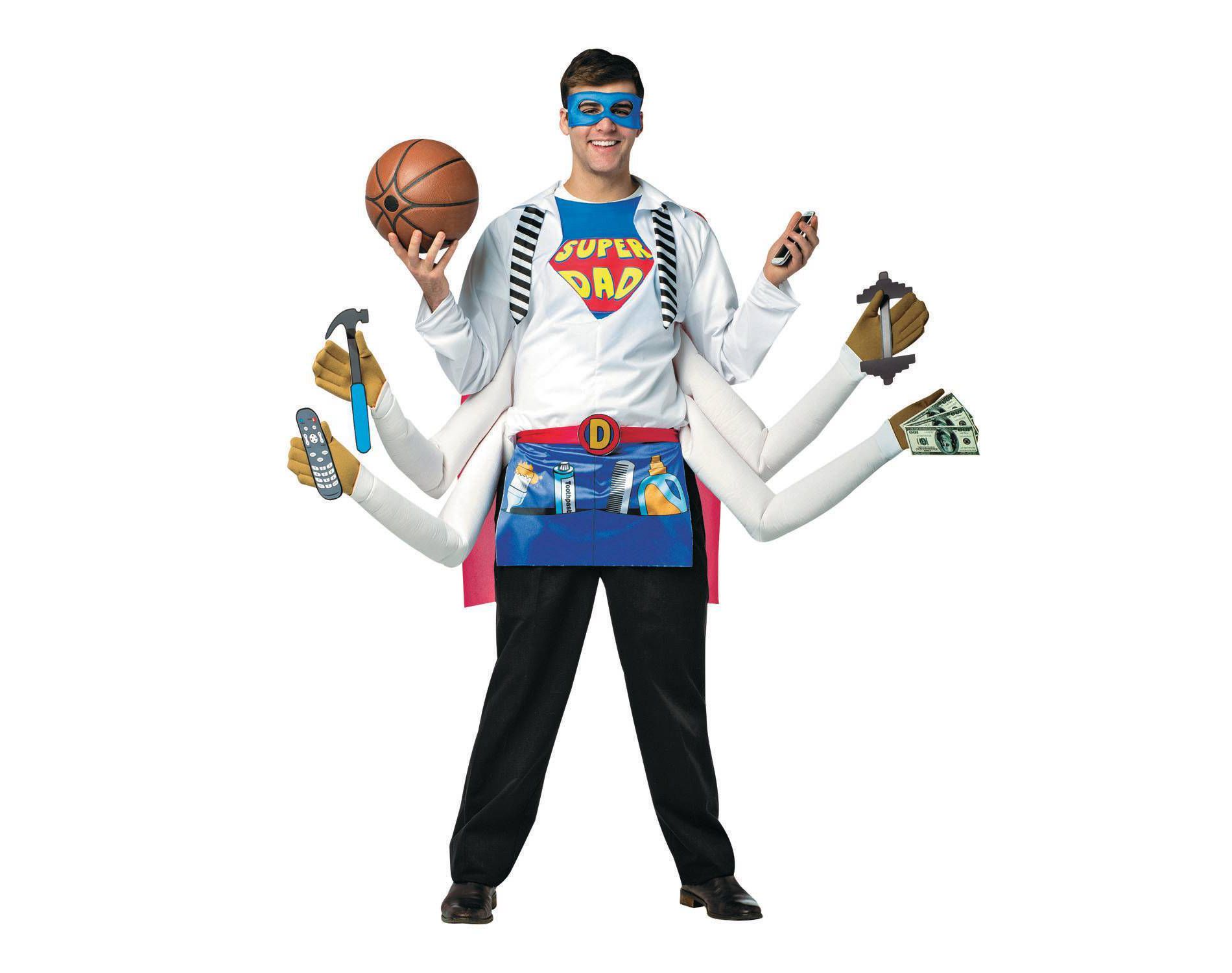 Imposta Costumes Men's Super Dad Costume Bodysuit One Size