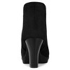 Allegra K Women's Round Toe Block Heels Chelsea Ankle Boots - 4 of 4
