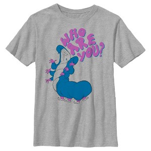 Boy's Alice in Wonderland Caterpillar Who Are You T-Shirt - 1 of 4