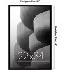Americanflat 22x34 Poster Frame with Polished Plexiglass, Streamline Collection, Thin Border Picture Frame for Wall Display, , Black - 2 of 4