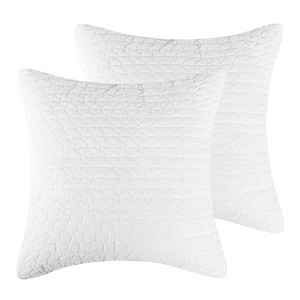 Velvet Stitch Euro Sham Set of 2 - Levtex Home - 1 of 4