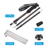 Unique Bargains Aluminum Alloy Collapsible Hiking Trekking Pole with Snow Basket 43-53 Inch 2 Pcs - 3 of 4