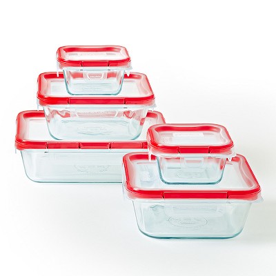 Pyrex 20pc Glass Freshlock Food Storage Set