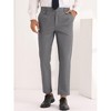 Lars Amadeus Men's Double Pleated Solid Color Slim Fit Dress Pants - 2 of 4