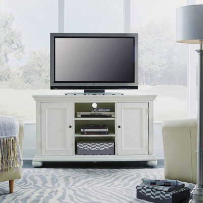 Dover 56" White Poplar Entertainment Center with Adjustable Shelves