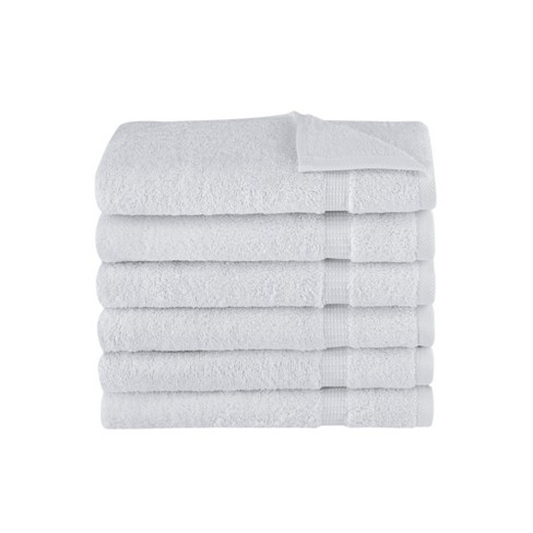 Classic Turkish Towels Amadeus Luxury Turkish Cotton Towel Collection Towel 6 Piece Set, Size: Set of 6, Gray