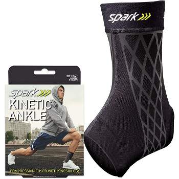 Spark Kinetic Ankle Sleeve - Compression Support with Embedded Kinesiology Tape