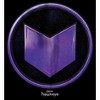 Women's Marvel Hawkeye Purple Arrow Icon Scoop Neck - 2 of 4