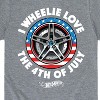 Boys' - Hot Wheels - I Wheelie Love 4th of July Short Sleeve Graphic T-Shirt - 2 of 4