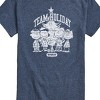 Men's - Peanuts - Snoopy Charlie Linus Sally and Lucy Team Holiday Spirit Short Sleeve Graphic T-Shirt - 2 of 4