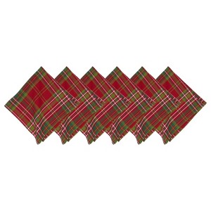 C&F Home Jonah Plaid Napkin S/6 - 1 of 4