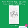 Big Dot of Happiness Midnight Snack Popcorn Bags, Late Night Wedding Party Favor Snack Treats, Free-Standing Individual White Paper Bags - 25 Count - 4 of 4