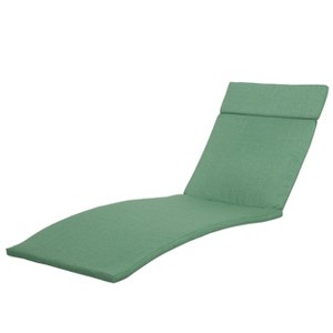 GDFStudio Olivia Outdoor Water Resistant Fabric Chaise Lounge Cushion - 1 of 4