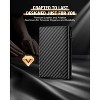 Generic Mens Wallet Card Holder - Pop Up Aluminum Case, Flexible Carbon Fiber Leather - 3 of 4