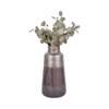 Modern Glam Glass Vase - Handcrafted Decorative Glass Flower Vase for Home, Office, Bedroom & Living Room - Elegant Finish - 4 of 4