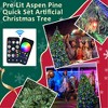 Whisen 6FT Artificial Christmas Tree, LED Lights, App Control, 917 Tips, Hinged Branches, Dual-Color Effects, Metal Stand - 3 of 4