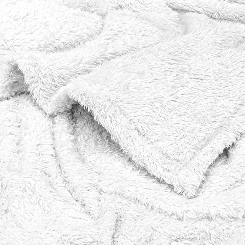 PAVILIA Plush Throw Blanket for Couch Bed, Faux Shearling Blanket and Throw for Sofa Home Decor, 4 of 8