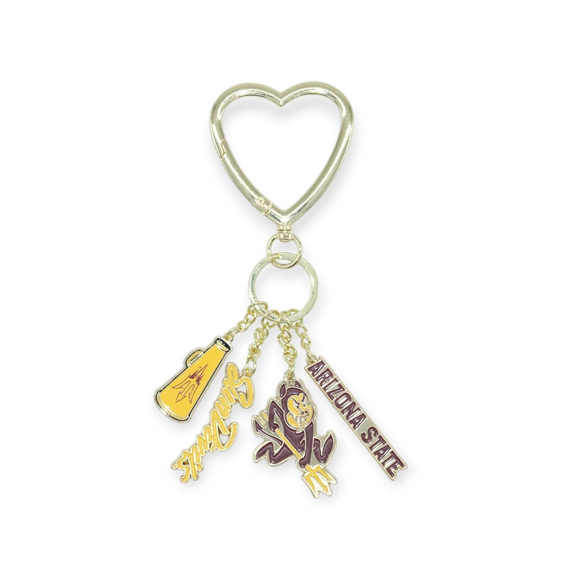 NCAA Arizona State Sun Devils Charm Keychain