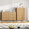 Dresser for Bedroom,6 Drawer Dresser with Wide Drawers,Wooden Chest of Drawers,Modern Storage Dressers for Living Room, Closet, Hallway - 2 of 4