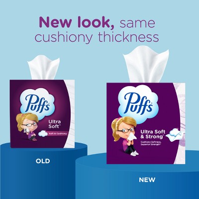 Puffs Plus Ultra Soft Exclusive Designs Facial Tissue - 72ct