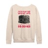 Women's - Russell Dickerson - Good Day Cafe Lightweight French Terry Wide Neck Long Sleeve Graphic Shirt - 2 of 4