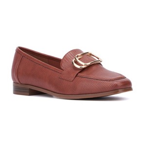 New York & Company Women's Ramira- Slip-On Metal Accent Loafers - 1 of 4